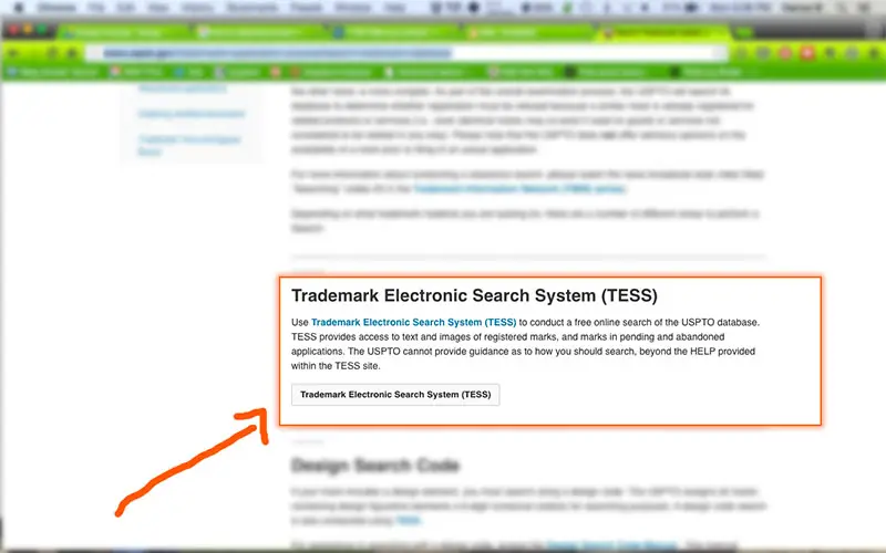 Step 2: Search the Trademark Electronic Search System