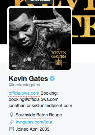 Kevin Gates Twitter Account.