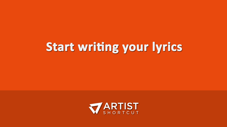 Start writing your rap song lyrics